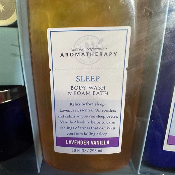 Vintage Bath and Body Works Sleep Aromatherapy Bubble Bath, Lotion Candle Set - Picture 2 of 7